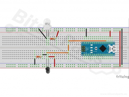 Infrarood ontvanger/receiver TOPS-050TB2 900nm